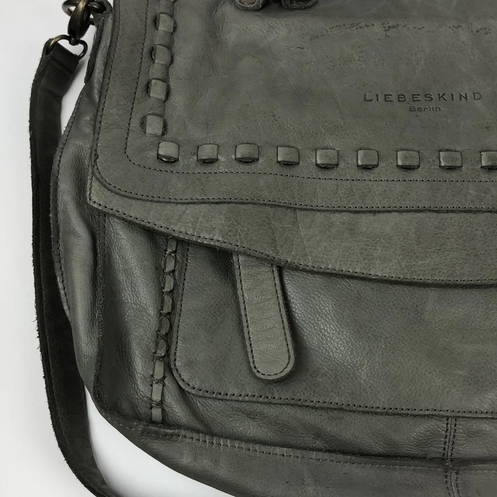 Liebeskind Berlin Leather Crossbody Satchel Bag - Picture 4 of 14